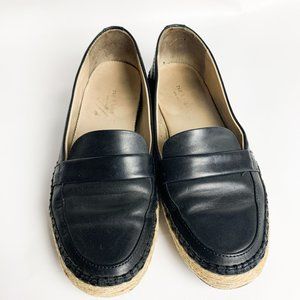 Rag & Bone espadrille black leather loafer 6.5